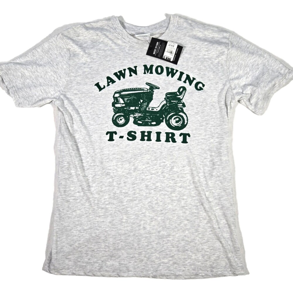 Lawn Mowing T-Shirt DSG Where I'm From Gray Men's Small New